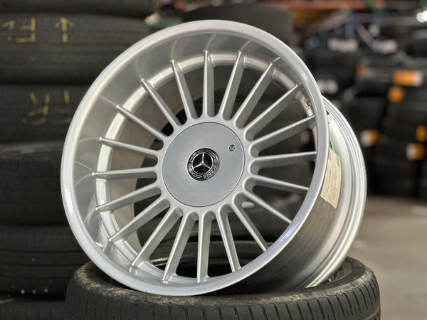 New 18x8.5J ET13 18x9.5J ET20 (4 wheels) Alpina Mercedes Gloss Metallic Silver 5X112