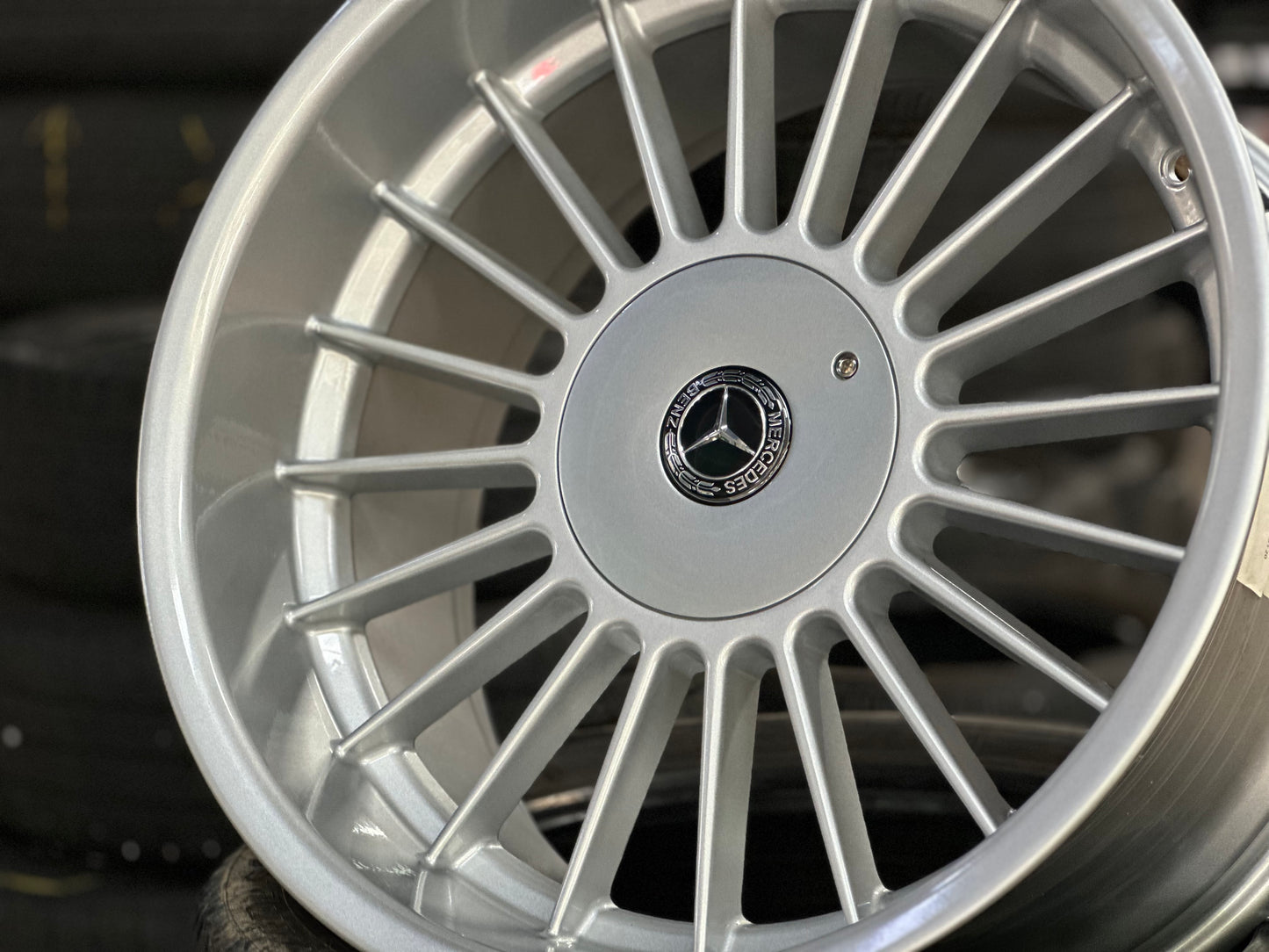 New 18x8.5J ET13 18x9.5J ET20 (4 wheels) Alpina Mercedes Gloss Metallic Silver 5X112