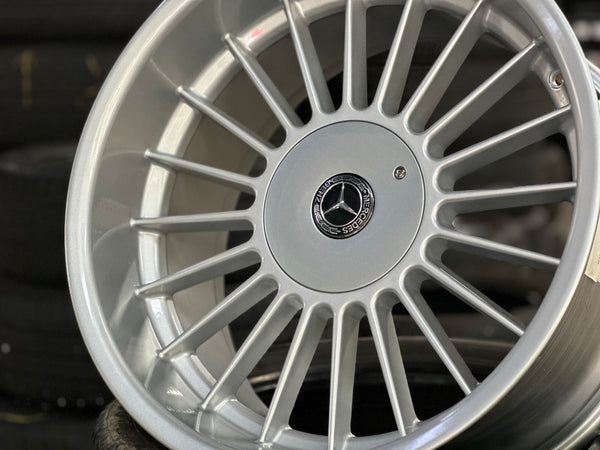 New 18x8.5J ET13 18x9.5J ET20 (4 wheels) Alpina Mercedes Gloss Metallic Silver 5X112