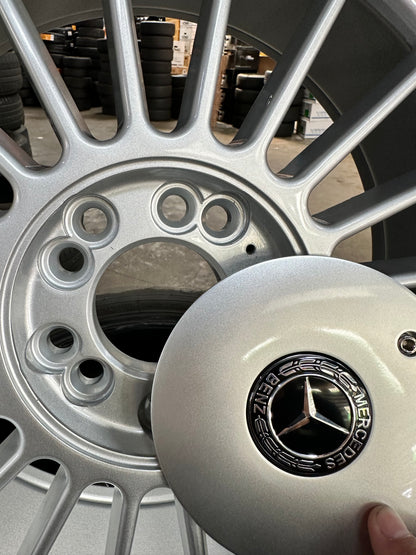 New 18x8.5J ET13 18x9.5J ET20 (4 wheels) Alpina Mercedes Gloss Metallic Silver 5X112