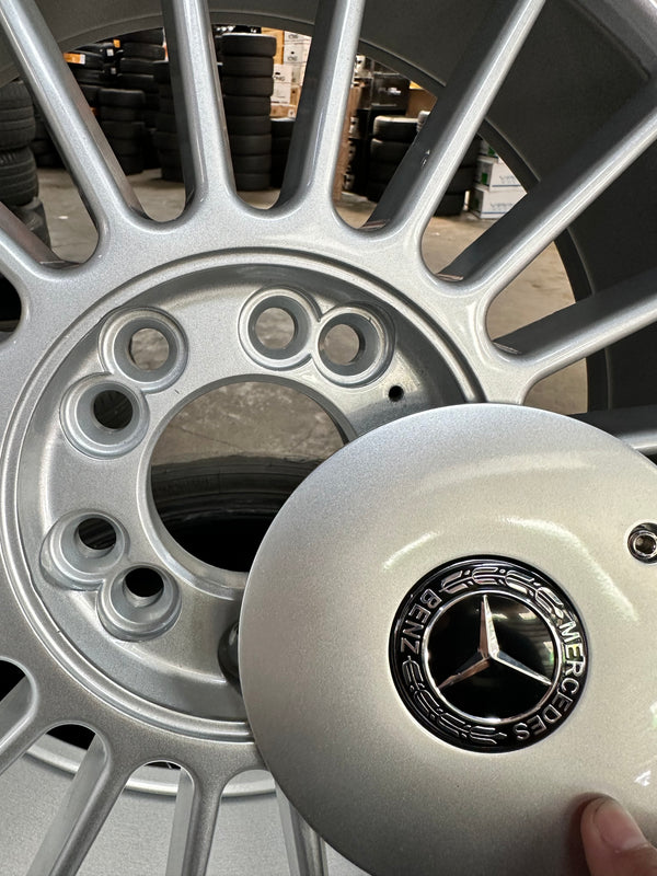New 18x8.5J ET13 18x9.5J ET20 (4 wheels) Alpina Mercedes Gloss Metallic Silver 5X112