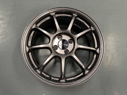 New 17X7 ET38 Enkei PF09 Rim (4 wheel) DARK SILVER 4X100