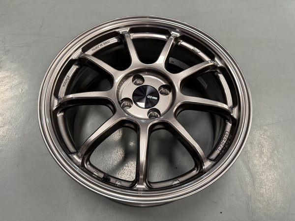 New 17X7 ET38 Enkei PF09 Rim (4 wheel) DARK SILVER 4X100