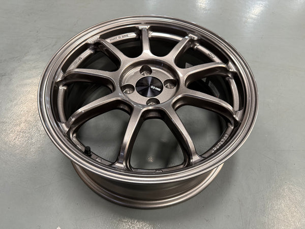 New 17X7 ET38 Enkei PF09 Rim (4 wheel) DARK SILVER 4X100