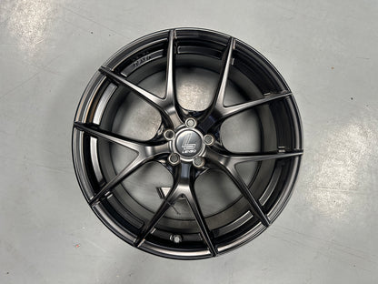 NEW 18X8.5 ET35 Lenso Jager Dyna Rim (4 wheel) Satin Black 5X100