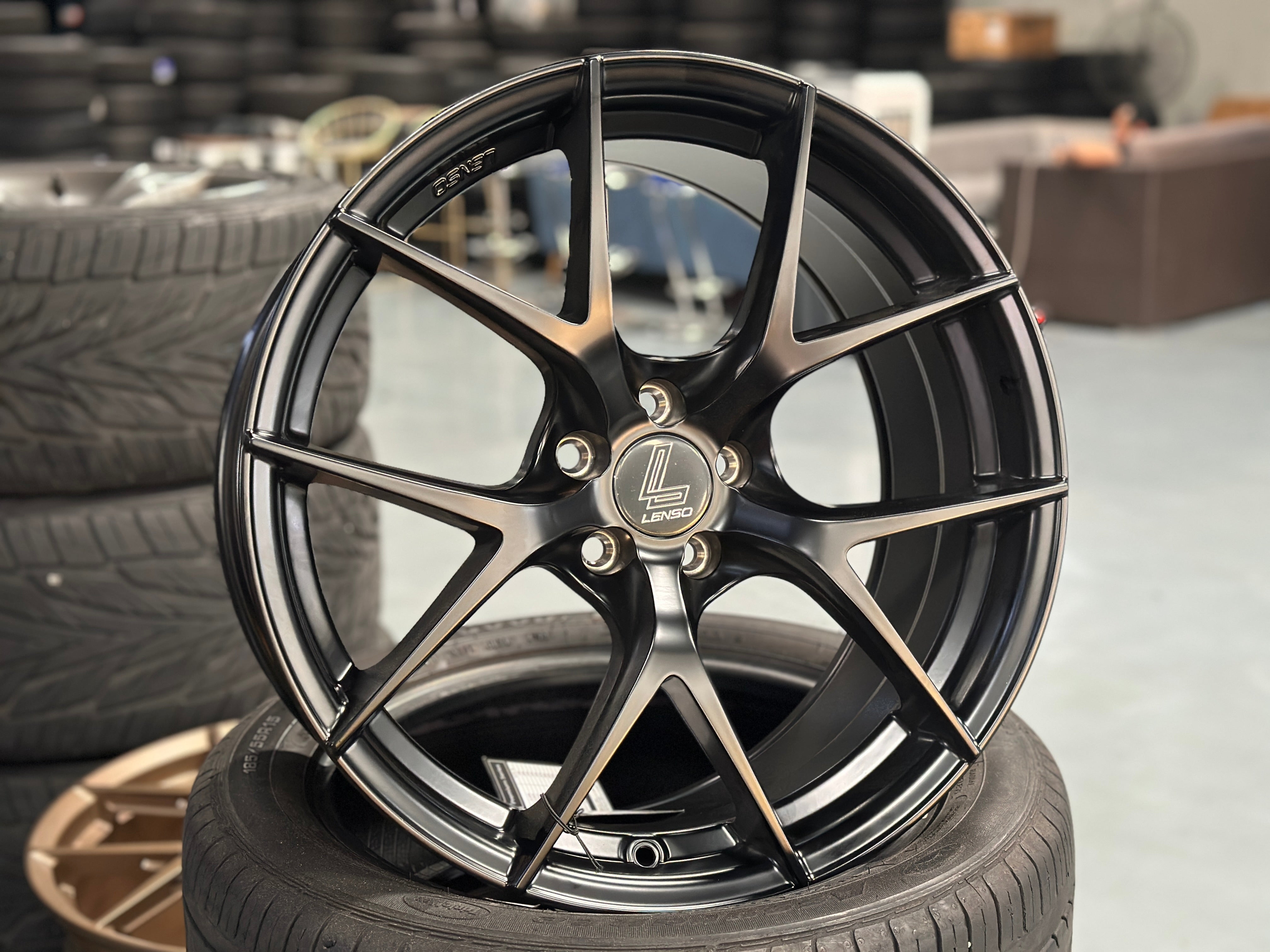NEW 18X8.5 ET35 Lenso Jager Dyna Rim (4 wheel) Satin Black 5X100 – King ...