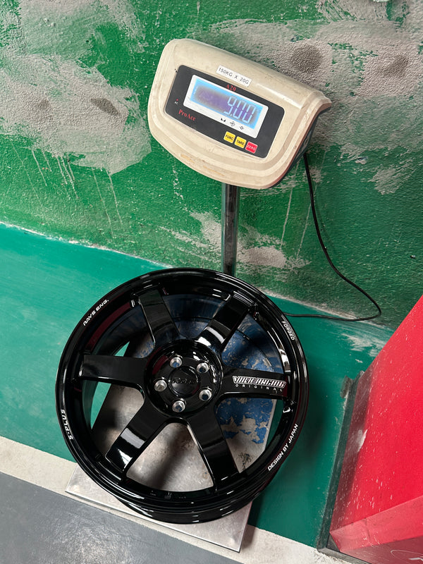 NEW 18X8.5 ET42 AOW TE37 Saga S Plus Rim (4 Wheel) Gloss Black 5X100