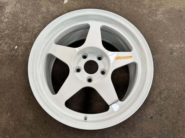 New 17X8.5 ET35 NK Performance Spoon Rim (4 wheel) Gloss White 5X114.3