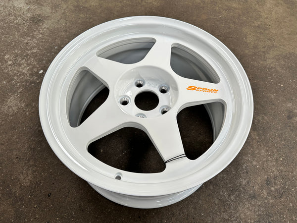 New 17X8.5 ET35 NK Performance Spoon Rim (4 wheel) Gloss White 5X114.3