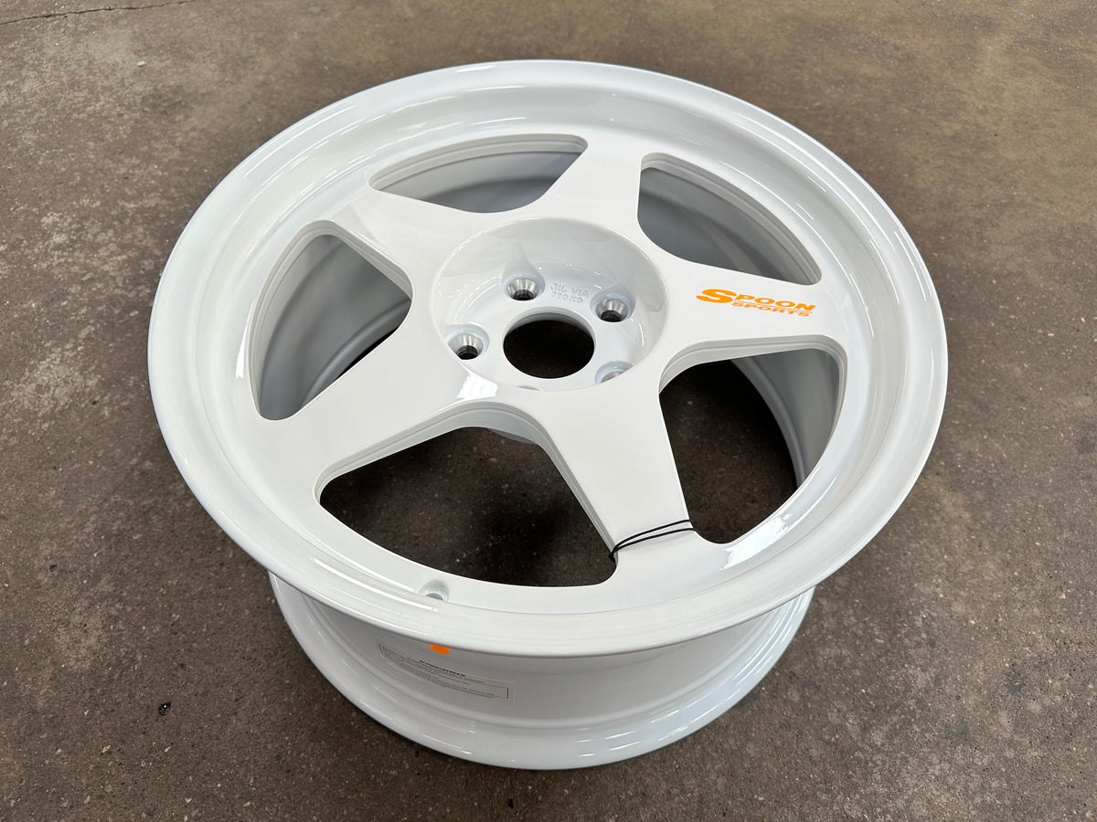 New 17X8.5 ET35 NK Performance Spoon Rim (4 wheel) Gloss White 5X114.3