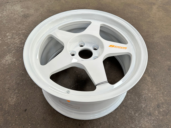 New 17X8.5 ET35 NK Performance Spoon Rim (4 wheel) Gloss White 5X114.3