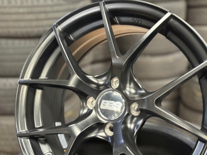 New 16x7 ET38 BBS FIR design Rim (4 wheel) Black 4x100