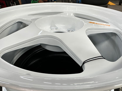 New 17X8.5 ET35 NK Performance Spoon Rim (4 wheel) Gloss White 5X114.3