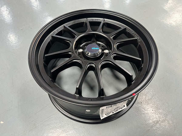 New 17x8 ET35 Konig Hypergram (4 wheel) 5x114.3 Black