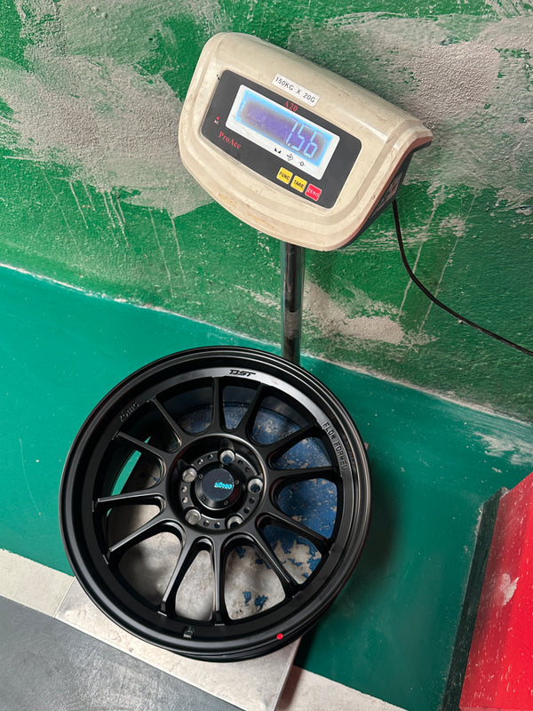 New 17x8 ET35 Konig Hypergram (4 wheel) 5x114.3 Black