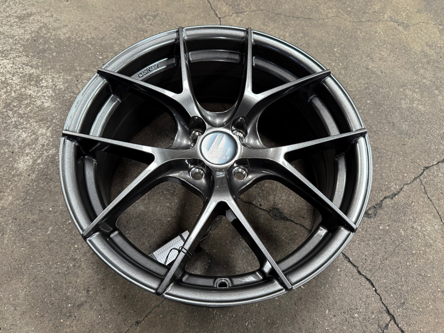 New 17X7.5J ET35 Lenso Jager Dyna Rim (4 wheel) Hyper Dark 4X100