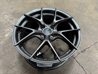 New 17X7.5J ET35 Lenso Jager Dyna Rim (4 wheel) Hyper Dark 4X100