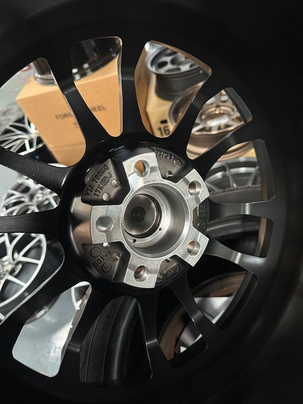New 17x8 ET35 Konig Hypergram (4 wheel) 5x114.3 Black