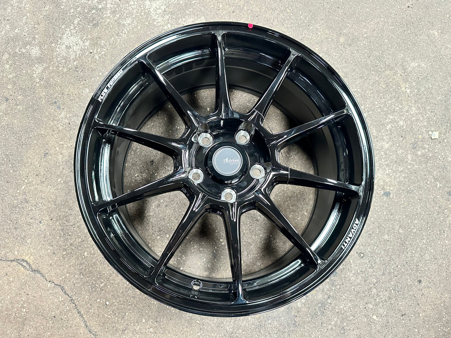 New 17X8 ET40 Advanti Aria Rim (4 wheel) Black 5X114.3