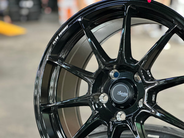 New 17X8 ET40 Advanti Aria Rim (4 wheel) Black 5X114.3
