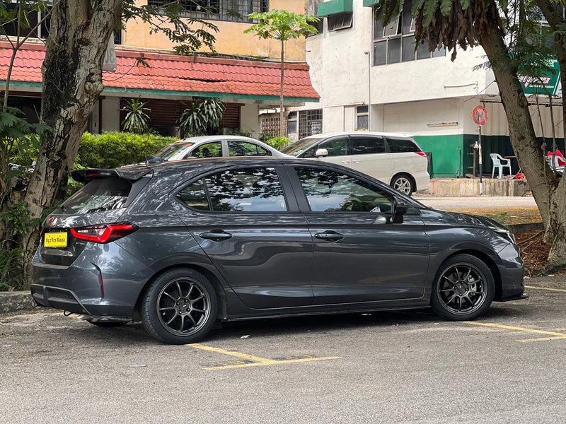 New 16X7 ET45 Enkei Racing PF09 Rim (4 wheel) Dark Silver 4X100