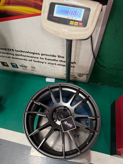 NEW 17X7.5 ET42 Advanti Mercury VI Rim (4 Wheels) Flat Gunmetal 5X100