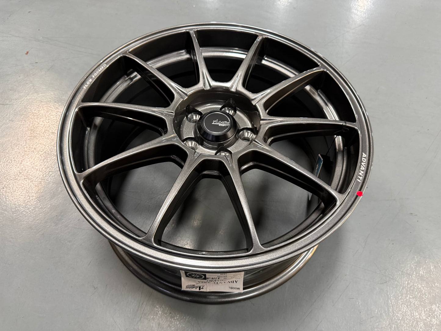 NEW 17X7.5 ET42 Advanti Aria Rim (4 Wheels) Gloss Gunmetal 5X100