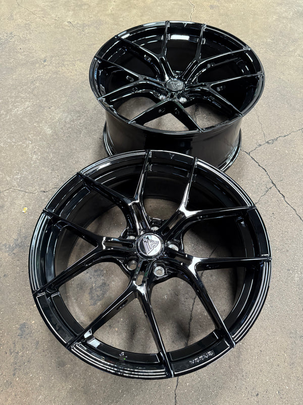 New 20x8.5 ET30 20x10 ET40 Vogue Wheel F26 (4 wheel) 5x112 Black