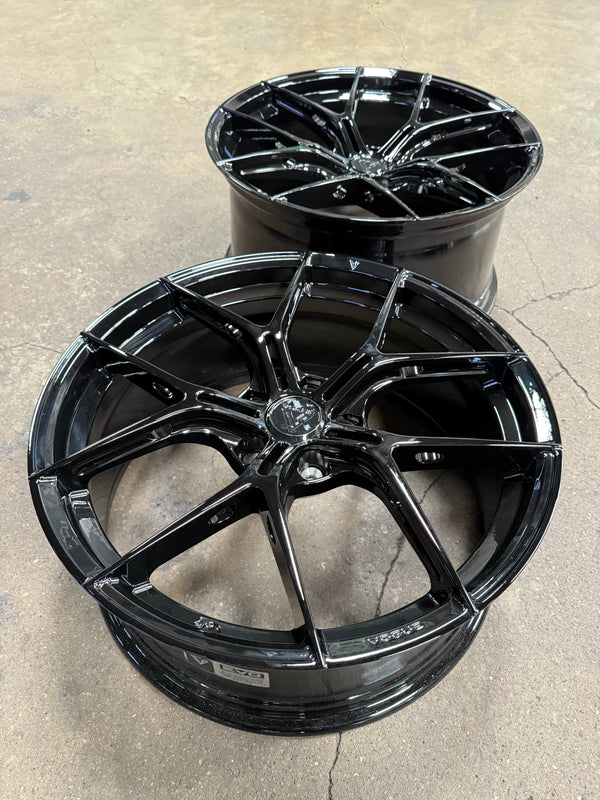 New 20x8.5 ET30 20x10 ET40 Vogue Wheel F26 (4 wheel) 5x112 Black