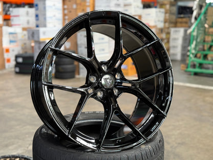 New 20x8.5 ET30 20x10 ET40 Vogue Wheel F26 (4 wheel) 5x114.3 Gloss Black