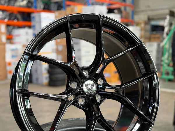 New 20x8.5 ET30 20x10 ET40 Vogue Wheel F26 (4 wheel) 5x114.3 Gloss Black