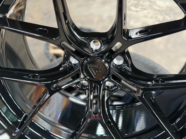 New 20x8.5 ET30 20x10 ET40 Vogue Wheel F26 (4 wheel) 5x112 Black