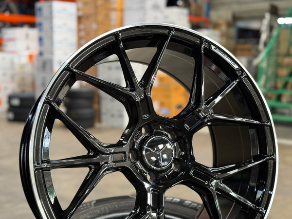 New 20x8.5 ET35 20x9.5 ET35 Mercedes AMG GT (4 wheel) 5x112 Gloss Black