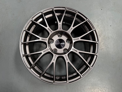 New 17x8 ET35 Enkei Racing PFM1 Japan (4 wheel) 5x114.3 Dark Silver