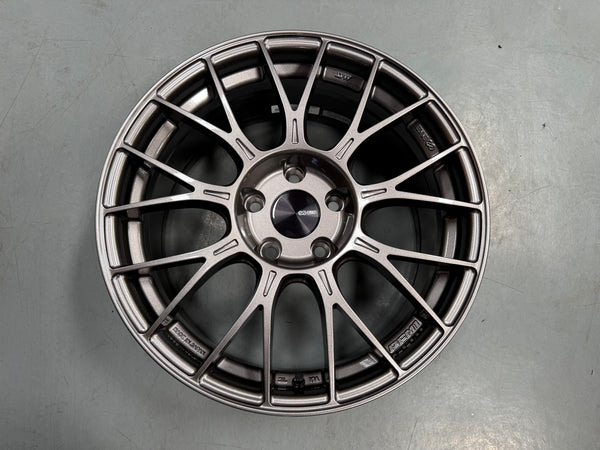 New 17x8 ET35 Enkei Racing PFM1 Japan (4 wheel) 5x114.3 Dark Silver