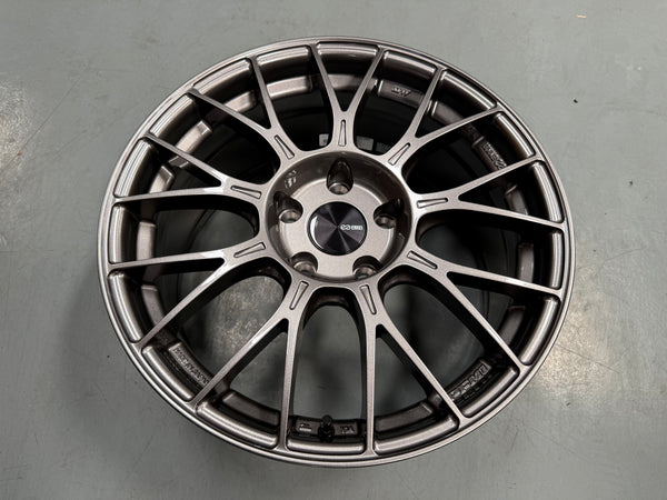New 17x8 ET35 Enkei Racing PFM1 Japan (4 wheel) 5x114.3 Dark Silver