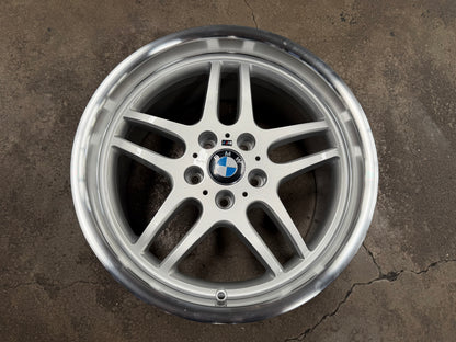 New 18x8 ET13 18x9.5 ET25 H20 BMW M Parallel (4 wheels) Silver Polished 5X120