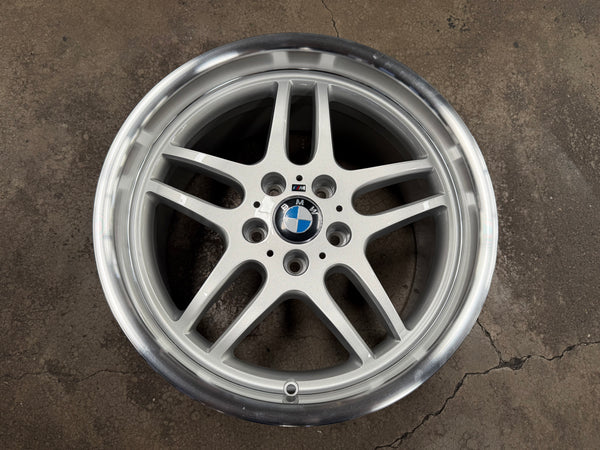 New 18x8 ET13 18x9.5 ET25 H20 BMW M Parallel (4 wheels) Silver Polished 5X120