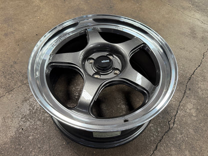 New 17X8 ET40 Konig Hyperspec Rim (4 wheel) Gunmetal Polished Lip 4X100