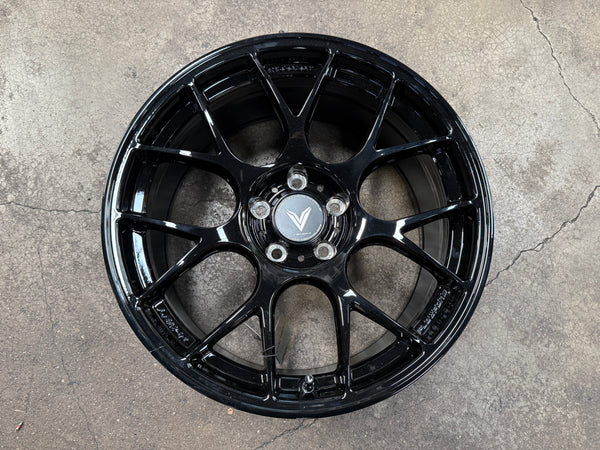 New 18x8.5 ET35 Lenso Jager Eurospeed Rim (4 wheel) Black 5x114.3