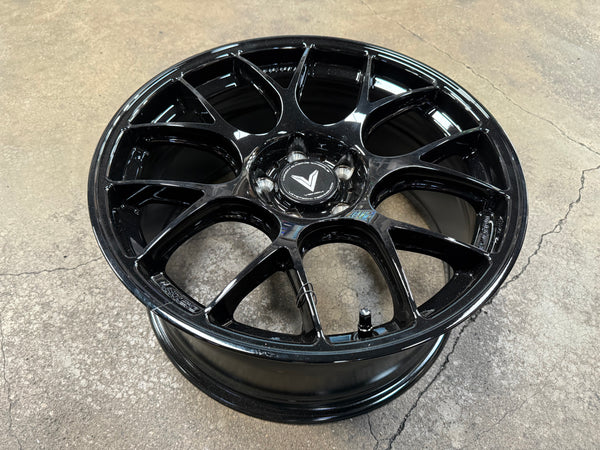 New 18x8.5 ET35 Lenso Jager Eurospeed Rim (4 wheel) Black 5x114.3