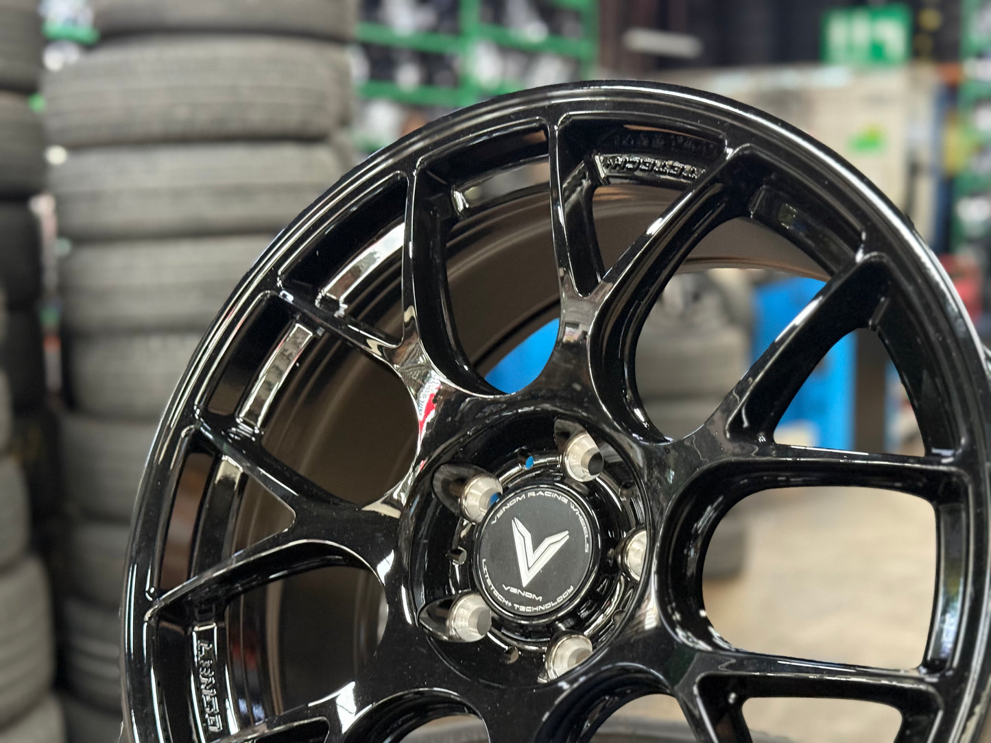 New 18x8.5 ET35 Lenso Jager Eurospeed Rim (4 wheel) Black 5x114.3