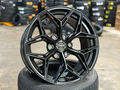 New 18x9 ET15 Lenso Blaze Rim (4 wheel) Black 6x139.7