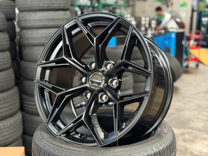 New 18x9 ET15 Lenso Blaze Rim (4 wheel) Black 6x139.7
