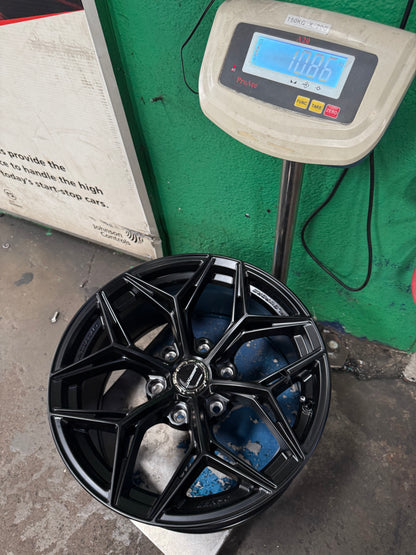 New 18x9 ET15 Lenso Blaze Rim (4 wheel) Black 6x139.7