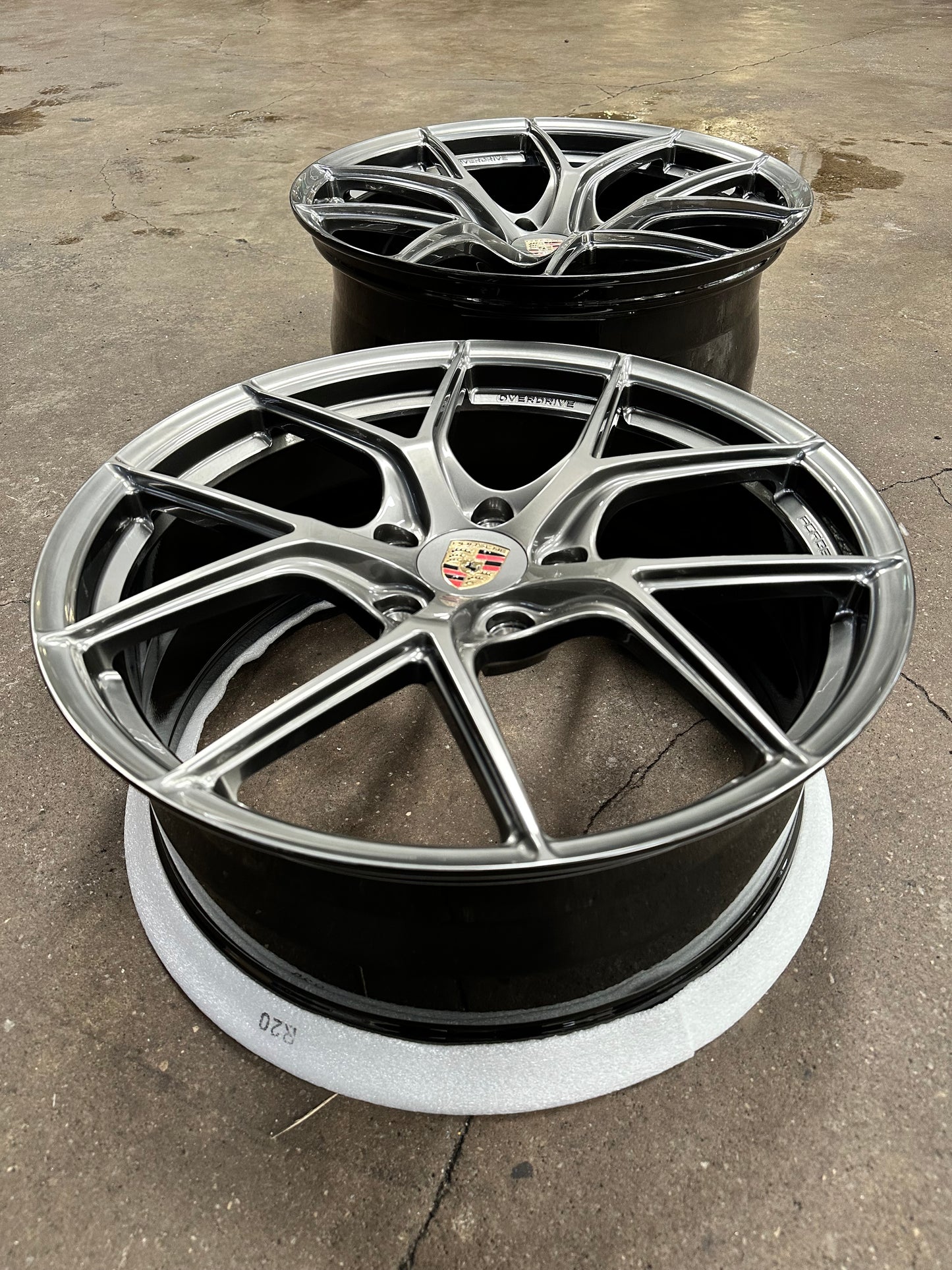 New 20x8.5 ET48 20x10.5 ET43 Overdrive Forged BF01 (4 wheel) 5x130 Diamond Black