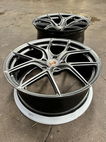 New 20x8.5 ET48 20x10.5 ET43 Overdrive Forged BF01 (4 wheel) 5x130 Diamond Black