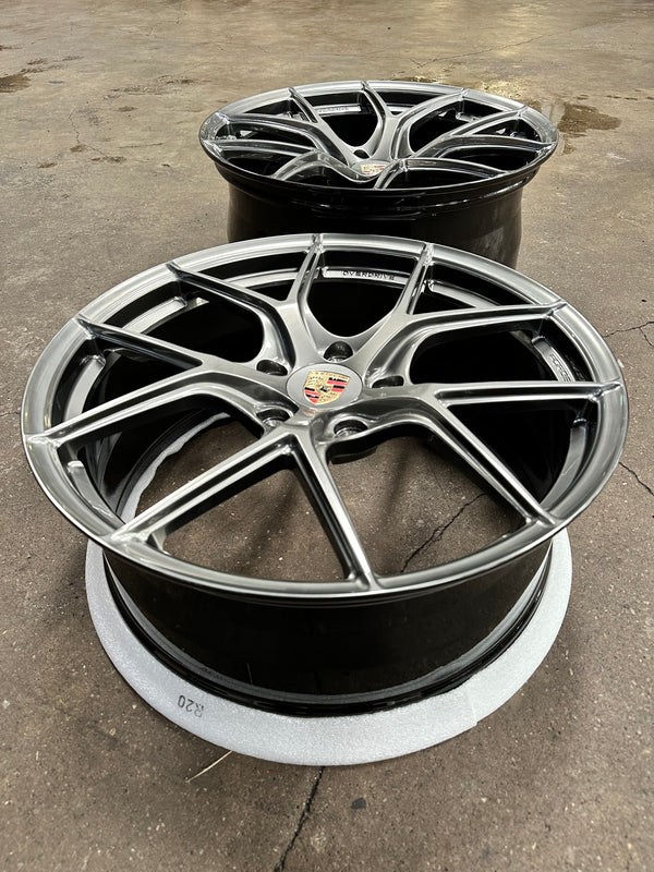New 20x8.5 ET48 20x10.5 ET43 Overdrive Forged BF01 (4 wheel) 5x130 Diamond Black