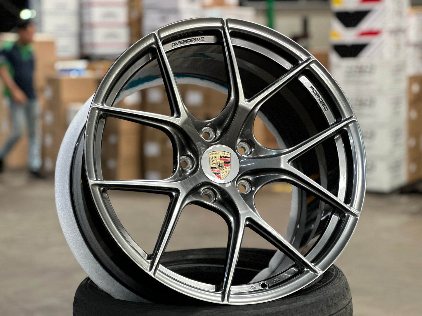[Bundle] 20x8.5 ET48 Overdrive Forged BF01 (2 wheel) 5x130 Diamond Black