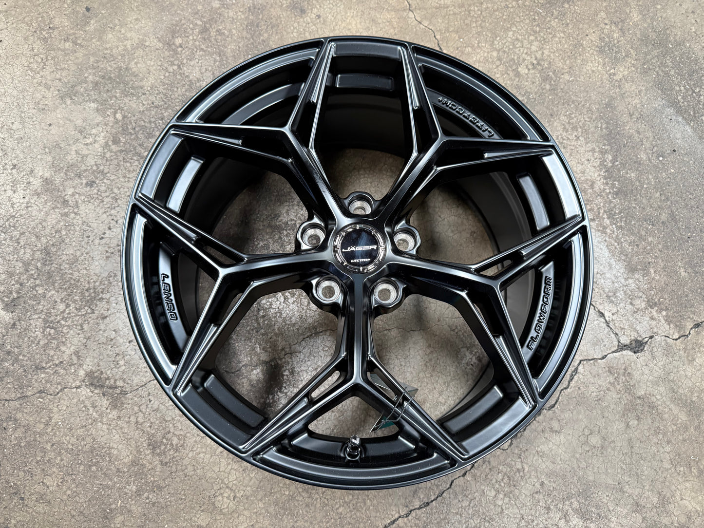 New 18x8.5 ET35 Lenso Blaze Rim (4 wheel) Satin Black 5x114.3